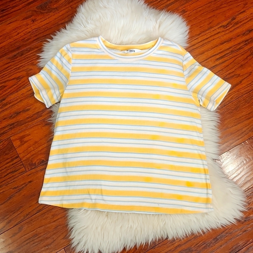 BB Dakota Rib City Striped GoldenTee